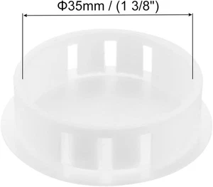sourcing map 100PCS 35mm White Plastic Hole Plugs, condition new - Picture 1 of 1