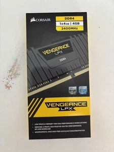 Corsair Vengeance LPX Black 4GB (1x4GB) DDR4 2400MHz Low Profile RAM Memory - Picture 1 of 2