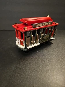 GHIRARDELLI CHOCOLATE Wooden TOY CABLE CAR  Powell & Hyde San Francisco - Picture 1 of 18