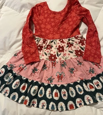 Vestido Cheeky Ciruela Navidad/Vacaciones Niña Talla 4T ¡NUEVO! Foto 1 de 4