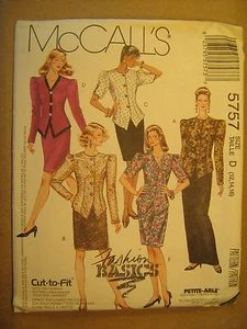 UNCUT Sewing Pattern 1992 McCall's SIZE: 8 10 12 14 16 JACKET Skirt 5757 [Z24] - Picture 1 of 1