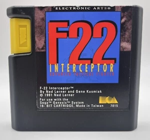 F22 Interceptor (Sega Genesis) Retro | Vintage Video Game - Tested - Picture 1 of 7