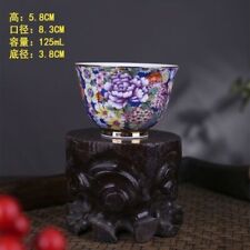 China Jingdezhen Porcelain Pastel Wanhua Ceramic Tea Cup Marked Qing Qianlong
