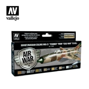 AIRBRUSHFARBEN - VALLEJO MODEL AIR - SOVIET MiG-21 "FISHBED" (8 x 17ML) - 71607 - Bild 1 von 2