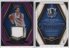 2015-16 Panini Select Swatches Purple Prizm /99 Dirk Nowitzki #10 HOF