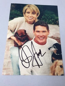 Autógrafo firmado en persona de David Hasselhoff 13 x 18 - Imagen 1 de 1