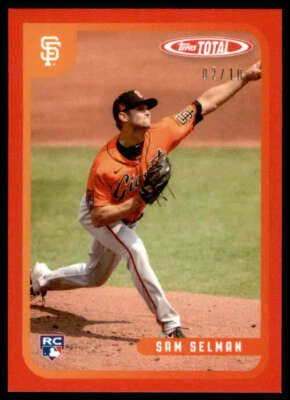 Sam Selman 2020 Topps Total Red #633 RC /10 Giants - Image 1 of 2