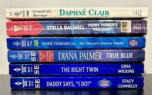 Harlequin Romance Novels Bride Cowboy Marriage Love American Lot of 6 PB Books - Picture 1 of 4