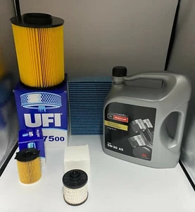 KIT TAGLIANDO C MAX II FOCUS III 1.6 TDCI 4 FILTRI 5 LITRI FORD MOTORCRAFT 5W30 - Foto 1 di 1