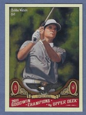 2011 Upper Deck Goodwin Champions #29 Bubba Watson Rookie Card Golf