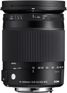 Sigma 886306 18-300mm F3.5-6.3 Contemporary DC Macro OS HSM Lens for Nikon Black - Picture 1 of 1