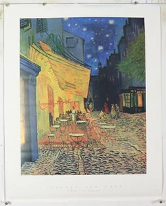 Vincent Van Gogh Cafe at Night vintage Poster 22" x 28" NOS (b875) - Picture 1 of 3