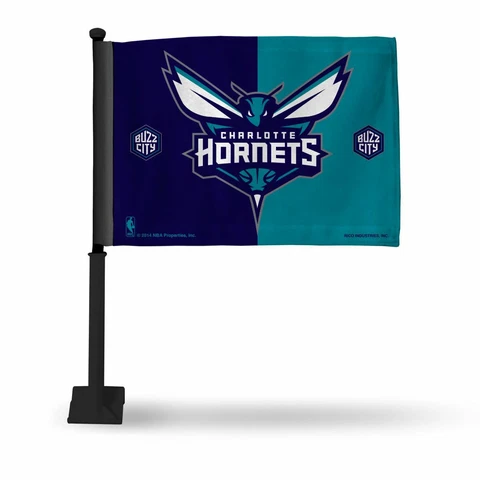 Charlotte Hornets NBA 11x14 Window Mount 2-Sided Car Flag Cover