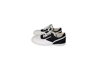 Rockport Men's 8 M White Leather Black Fabric Casual Lace Up Sneakers Shoes - Picture 1 of 6