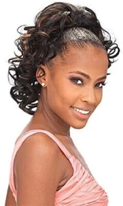 Shake-N-Go FreeTress Synthetic Drawstring Curly Hair Ponytail - WYOMING GIRL - Picture 1 of 9