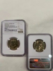 2013 P THEODORE ROOSEVELT ANNUAL DOLLAR SET NGC MS67 - Picture 1 of 1