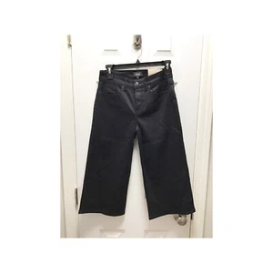 NYDJ NWT Wide Leg Cropped Jeans Black Women's Size 0 Capri - Picture 1 of 7