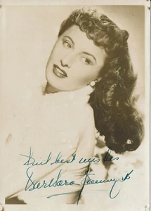 Barbara Stanwyck hand signed vintage photograph 7 x 5 inch - Picture 1 of 2