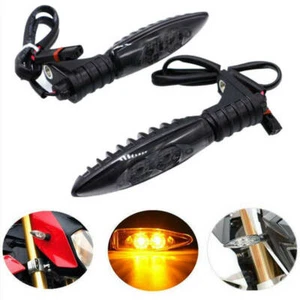 2X Front Turn Signal Indicator LED Lights Amber For BMW S1000RR R1200GS F800GS A - Picture 1 of 10