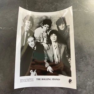 Vtg Rolling Stones Band Photograph 8x10 B&W Glossy B81 - Picture 1 of 3