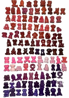 Gogo's Crazy Bones Lot Of 116 - Red Pink Purple Some Rare With Eggy - Image 1 of 4
