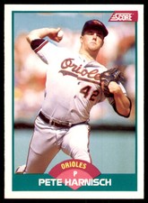 1989 Score Rookie & Traded- Pete Harnisch Baltimore Orioles #110T