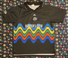 Rare Vintage Adidas MLS Kansas City Wizards Brian Johnson Futbol Soccer Jersey