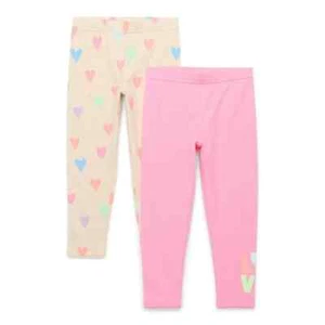 Mädchen 2er Pack Leggings 365 Kinder von Garanimals Größe 10 Farbe Beutel Rosa - Bild 1 von 13