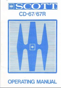 Scott Bedienungsanleitung user manual owners manual für CD- 67/R Copy - Picture 1 of 1