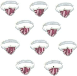 H14HLJ-P Ring 10 Pack Adjustable Pink  Mormon One Moment In Time LDS CTR - Picture 1 of 6
