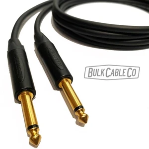 6 FT - GUITARRA MOGAMI 2524 CABLE DE INSTRUMENTO - ENCHUFES DE ORO RECTO NEUTRO - Imagen 1 de 11