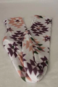 Women's  Polar Fleece Socks Slippers Choose Size Purple Aztec - Picture 1 of 3