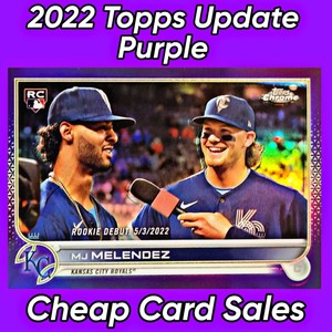 2022 Topps Update - Purple Refractors - Pick Your Card & Complete Your Set