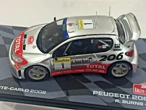 1/43 PEUGEOT 206 WRC RALLY MONTE CARLO 2002 RICHARD BURNS - Imagen 1 de 4