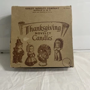 Vintage Gurley Candle Full Store Display Box Thanksgiving RARE - Picture 1 of 9