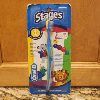 Oral-B Baby Einstein Stages Toothbrush 4-24 months Stage 1 (Vtg 2005) - Image 1 of 4