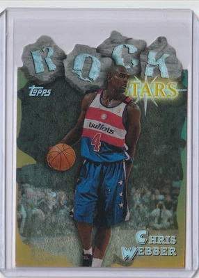 1997-98 Topps Rock Stars Chris Webber Refractor #RS3 Washington Bullets - Изображение 1 из 2