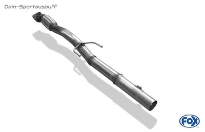 FOX Acciaio Inox Tubo di Collegamento Con Pezzo Flessibile Opel Corsa E OPC - Immagine 1 di 4