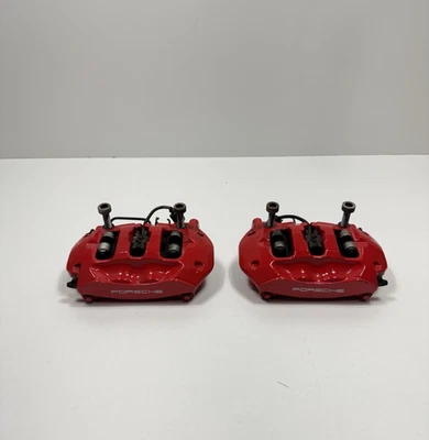 ✅Juego de pinzas de freno traseras Brembo 11-18 Porsche Cayenne 958 7P5615404 OEM Foto 1 de 4
