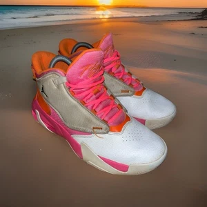 Nike Air Jordan Max Aura 4 DV0490-168 Basketball Shoes Boys Sz 6.5Y / Women Sz 8 - Picture 1 of 24