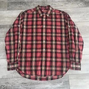 Robert Graham Freshly Laundered Shirt Men Large Pink Black Check Cotton Button - Picture 1 of 10