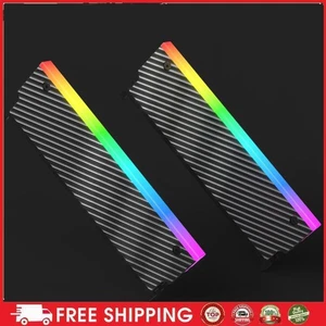 5V 3PIN ARGB Memory Heat Sink Aura Sync Aluminum Alloy for DDR2 DDR3 DDR4 DDR5 - Zdjęcie 1 z 18
