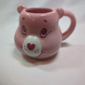 Care Bears Cheer Bear Ceramic 3d Sculpted Mini Cup Mug 3.5 oz Retro Collector - Picture 1 of 8