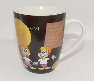 Kaffeebecher Motiv Sternzeichen Zwilling Kaffee Tasse Becher gebraucht - Bild 1 von 7