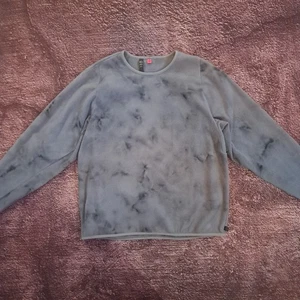 Pullover Lululemon Lab Fleece Crew Tie Dye Talla Grande Gris Manga Larga Cuello Redondo - Imagen 1 de 6