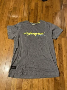 Authentic Cyberpunk 2077 Size XXL 2077 Logo T-Shirt Grey - Picture 1 of 8