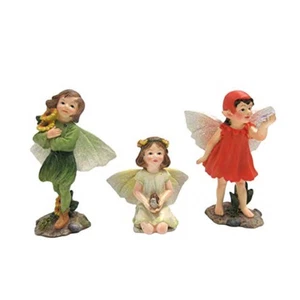 Girl Fairies Miniature Fairy Garden Figurines Set of 3 Mini Accessory 3 inch New - Picture 1 of 5