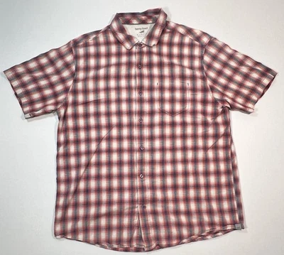 Horny Toad 100% Organic Cotton Plaid Short-Sleeve Button-Up Shirt Men's  X LARGE - Image 1 of 4