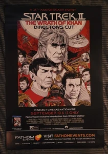 Star Trek 2 Wrath of Khan 35th 27x40 Original DS Movie Poster Doppelseitig RAR - Bild 1 von 8