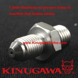 Turbo Oil Feed Adapter Fitting M12x1.5 w/ 1.5mm Hole SAAB 9000 9-3 9-5 TD04HL - Picture 1 of 3